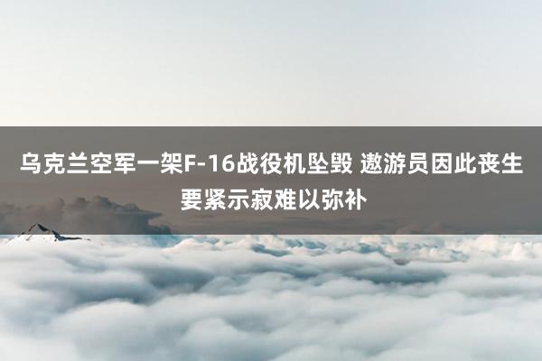 乌克兰空军一架F-16战役机坠毁 遨游员因此丧生 要紧示寂难以弥补